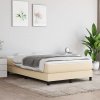 Box spring postel s matrací krémová 120x200 cm textil Krémová 3144066