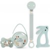 Suavinex Wonderland Suavinex Wonderland SX Pro Physiological 0-6 m cumlík 1 ks + Suavinex Wonderland Soother Clip with Ribbon spona na cumlík 1 ks + Duo Soother Case krabička na cumlík 1 ks + hryzadie