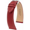Kožený remienok Hirsch Bologna 01802160-2, červený, teľacina, Quick Release 18 mm