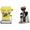Ascaso Dream PID, Sun Yellow + Eureka Mignon Single Dose PRO, Chrome & Oak