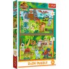 Trefl - Puzzle 2x24 Malí dinosauri - 1-39 dielov