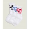 Vans Dětské ponožky Vans, Classic Check Crew CHECKERBOARD white 2026 Velikost: XS (EU 31-34)