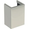 Geberit Smyle Square Skrinka pod malé umývadlo 44x36cm,ľavá,závesná,1 dv,pieskovosivá lesk GEB 500.351.JL.1