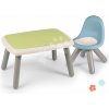 Set stôl KidTable Life Smoby šedozelený výška 45 cm so stoličkou s UV filtrom