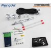 FENGDA® FE-183K airbrush set 0.3+0.5+0.8mm ihla, tryska + hadica, 3 x kalíšok (FENGDA® FE-183K)