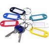Rozlišovač kľúčov s popisom 6 ks, 6, 5 x 2, 3 cm - mix variantov či farieb