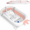 Ricokids Vanička pre novorodencov s teplomerom bielo ružová