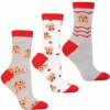 Moraj ponožky Vianočné ponožky DARČEK Perníčky 3 PÁRY