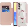 Techsuit - SmartMag Book flipové puzdro pre Samsung Galaxy A15 4G / A15 5G - ružové