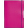 Herlitz Zošit flex s PP obalom s gumičkou A4/2x40l (linajk.+štvorček.) ružový