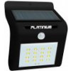 Platinium Nástenné solárne LED svetlo s detektorom pohybu čierna