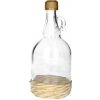 Fľaša na alkohol sklo 500ml, SLIVOVICA hranatá, uzáver na závit Kláštorná KLC