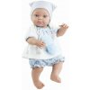 Realistické miminko - chlapeček - Minipikolin ve světlém oblečku s medvídky od Paola Reina (Minipikolin velikost 32 cm)