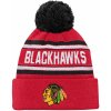 OUTERSTUFF Dětská Zimní Čepice Chicago Blackhawks Jacquard Cuffed Knit With Pom