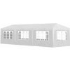 MultiGarden PAW Záhradný párty stan 3 x 9 m, 8 bočných stien, biely