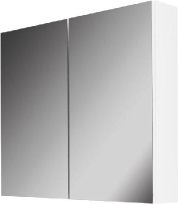 kielle Vega - Zrkadlová skrinka, 80x73x15 cm, lesklá biela 50118800