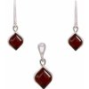 Jantario set jantárových šperkov fafinovaná višňový 880041