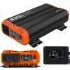 Automobilový menič 12V 230V 2500W Napätie Čistý Sínus