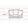 Sada brzdových platničiek kotúčovej brzdy REMSA 1402.00