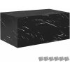 tectake 406032 konferenčný stolík lasley, nosnosť 45 kg - vzhľad čierneho mramoru, 90 x 50 x 40 cm
