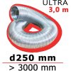 Flexibilné hliníkové potrubie FLEXTUBE d250 dĺžka 3000 mm MIKAWI 59-1880