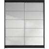 Signal Šatníková skriňa LINO IV šírka 120 cm - čierna/biela