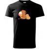 Kapybara so zmrzlinou - Tričko extra veľké (5-8XL) - 5XL ( Čierna )
