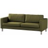 Dekoria Poťah na sedačku Karlstad (rozkladací, 3-miestny, krátky), olivovo zelená, 224 x 89 x 64 cm, Etna, 161-26