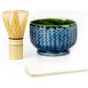 Matcha set - Tradičná príprava zelený čaj modrá - Matcha Day