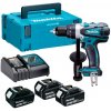 Makita DDF458RF3J Aku vrtací šroubovák Li-ion 3xaku 18V 3,0 Ah,Makpac