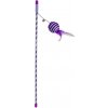 Hračka pre mačky DUVO+ tyč na hranie s loptou trblietavou,lákavou pre mačky, fialová 46x4x3,5cm