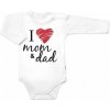 Body dlhý rukáv Baby Nellys I love mom & dad