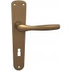 Dverové kovanie MP BA - Luxor - B (F4 - BRONZ ELOX), kľučka-kľučka, Otvor pre obyčajný kľúč BB, MP F4 Bronz elox, 72 mm