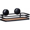 Wenko WENKO 24979800-Polica ALBA 26,5x12,5 cm čierna/hnedá WE0707 + záruka 3 roky zadarmo + záruka 3 roky zadarmo