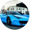Jedlý papier Ferrari 458 modrý 19,5 cm - Pictu Hap - Pictu Hap