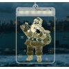 Malatec 17224 Závesná vianočná 3D LED dekorácia svietiaca Santa Claus