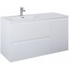 Elita Split skrinka 120x45.8x63.5 cm závesná kúpeľňová skrinka pod umývadlo biela RE011206255290