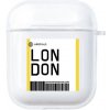 AppleKing silikónový obal v dizajne letenky pre AirPods 1 / 2 - Londýn - možnosť vrátiť tovar ZADARMO do 30tich dní