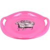 Sánkovací tanier Baby Mix 60 cm Snowflake MUSIC ružový