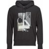 Calvin Klein Jeans Mikiny CONNECTED LAYER LANDSCAPE HOODIE Čierna