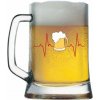Pivový krígel s potlačou Ekg pivo
