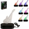 USB lampička s 3D ilúziou - Elektrická gitara