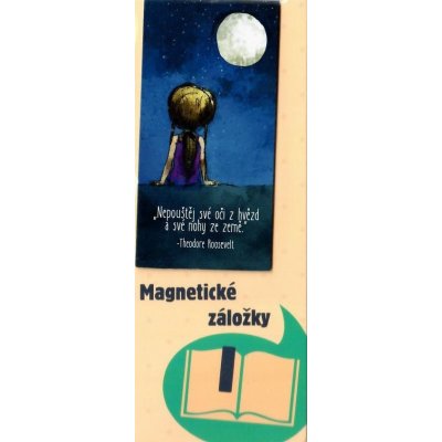 Albi Magnetická záložka do knižky Pozerá sa na hviezdy 8,7 x 4,4 cm