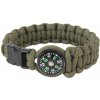 Rothco Survival Paracord s kompasom oliv