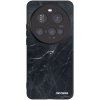 Picasee silikónový čierny obal pre Xiaomi 15 Ultra - Black marble
