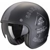 Moto přilba SCORPION BELFAST EVO SPADE matná černo/stříbrná - Velikost L