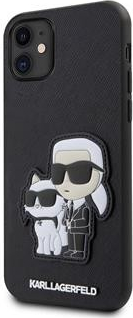 Karl Lagerfeld PU Saffiano Karl and Choupette NFT iPhone 11 čierne