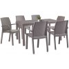 Súprava záhradného nábytku Corri 6+1 cappuccino