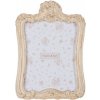 Clayre & Eef Béžový antik fotorámik zdobený kvetmi - 16*2*23 cm / 13*18 cm - Clayre & Eef