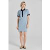 Gant G-pattern Jaquard Ss Polo Dress modrá